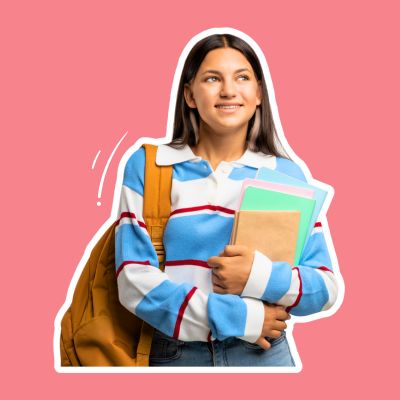 Teenager mit Schutzbrille hält Reagenzgläser